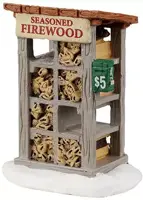 Lemax firewood for sale kerstdorp accessoire Harvest Crossing 2022 - afbeelding 1