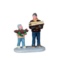 Lemax firewood for the hearth kerstdorp figuur type 2 2010 - afbeelding 1