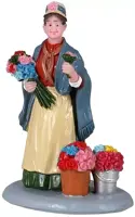 Lemax flower seller kerstdorp figuur type 2 Caddington Village 2021 - afbeelding 1
