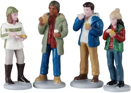 Lemax food truck patrons kerstdorp figuur type 4 2025 - afbeelding 2