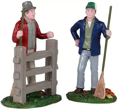 Lemax friendly neighbors, s/2 kerstdorp figuur type 3 Harvest Crossing 2021 - afbeelding 1