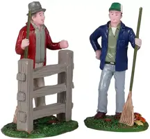 Lemax friendly neighbors, s/2 kerstdorp figuur type 3 Harvest Crossing 2021 - afbeelding 1