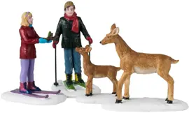 Lemax friendly wildlife s/4 kerstdorp figuur type 4 Vail Village 2024 - afbeelding 1