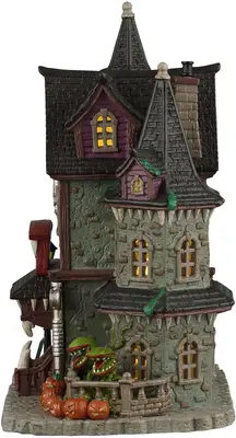 Lemax frightful fangs dentistry verlicht huisje Spooky Town 2026 - afbeelding 3