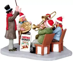 Lemax gazebo band kerstdorp tafereel 2013 - afbeelding 1