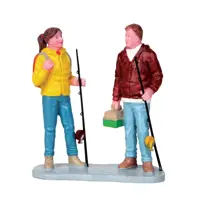 Lemax gearing up kerstdorp figuur type 2 Vail Village 2017 - afbeelding 1