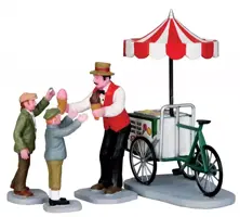 Lemax gelato cart s/4 kerstdorp figuur type 5 Caddington Village 2013 - afbeelding 1