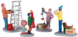 Lemax getting ready to decorate, s/4 kerstdorp figuur type 6 Vail Village 2021 - afbeelding 1