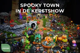 Lemax ghost around bewegend huisje Spooky Town 2018 - afbeelding 2