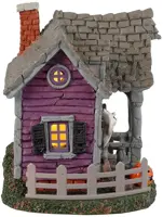 Lemax ghost cottage verlicht tafereel Spooky Town 2023 - afbeelding 2