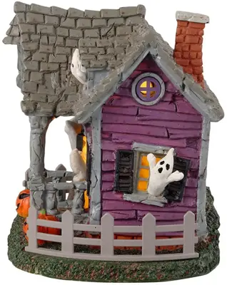 Lemax ghost cottage verlicht tafereel Spooky Town 2023 - afbeelding 3