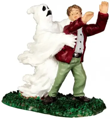 Lemax ghost grasps victim halloween figuur Spooky Town 2014 - afbeelding 1