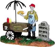 Lemax ghoul hot dog vendor halloween figuur Spooky Town  - afbeelding 1