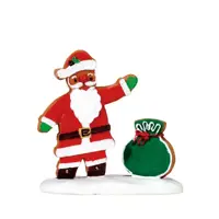 Lemax gingerbread santa kerstdorp figuur type 2 Sugar 'N' Spice 2017 - afbeelding 1