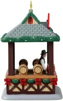 Lemax gluhwein booth kerstdorp tafereel Caddington Village 2024 - afbeelding 2