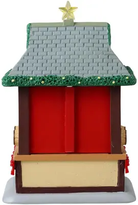 Lemax gluhwein booth kerstdorp tafereel Caddington Village 2024 - afbeelding 4