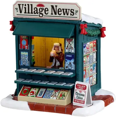 Lemax good news day verlicht kerstdorp tafereel Caddington Village 2023 - afbeelding 1