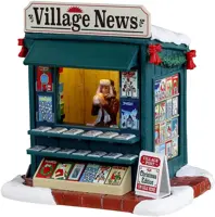 Lemax good news day verlicht kerstdorp tafereel Caddington Village 2023 - afbeelding 1