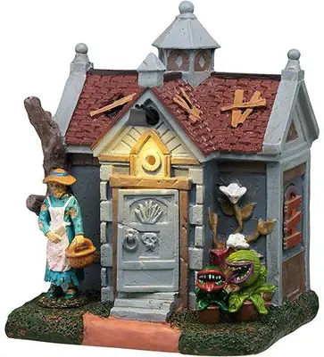 Lemax grave gardening verlicht tafereel Spooky Town 2025 - afbeelding 1