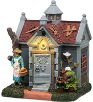 Lemax grave gardening verlicht tafereel Spooky Town 2025 - afbeelding 1