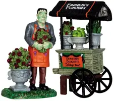 Lemax graveyard bouquets, set of 2 halloween figuur Spooky Town 2013 - afbeelding 1