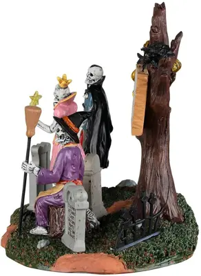 Lemax graveyard costume party tafereel Spooky Town 2022 - afbeelding 2