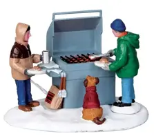 Lemax grillin' & chillin' verlicht kerstdorp tafereel Vail Village 2010 - afbeelding 1