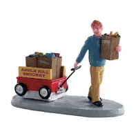 Lemax grocery delivery kerstdorp figuur type 2 2018 - afbeelding 1