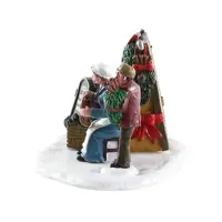 Lemax handmade wreaths kerstdorp tafereel Caddington Village 2018 - afbeelding 2
