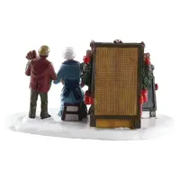 Lemax handmade wreaths kerstdorp tafereel Caddington Village 2018 - afbeelding 4