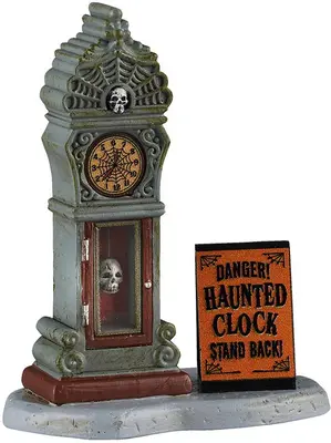 Lemax haunted clock quarantine accessoire Spooky Town 2026 - afbeelding 1