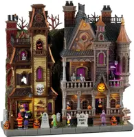 Lemax haunted estates verlichte facade Spooky Town 2024 - afbeelding 1