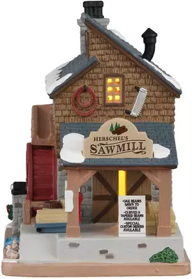Lemax herschel's sawmill verlicht kersthuisje Vail Village 2020 - afbeelding 3