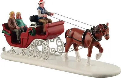 Lemax holiday sleigh ride kerstdorp tafereel 2026 - afbeelding 1