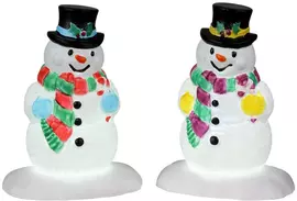 Lemax holly hat snowman verlichte kerstdorp accessoire 2022 kopen?