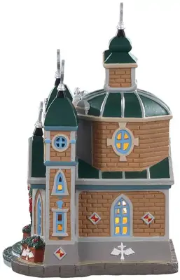 Lemax holy spirit cathedral verlichte kerk Caddington Village 2020 - afbeelding 3