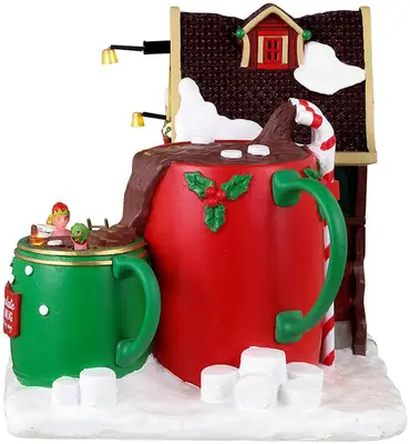 Lemax hot chocolate spa kersthuisje Santa's Wonderland 2023 - afbeelding 3