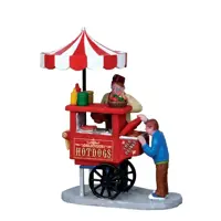 Lemax hot dog cart kerstdorp figuur type 4 Carnival 2011 - afbeelding 1