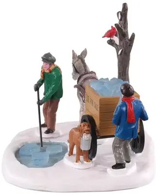 Lemax ice rakers kerstdorp tafereel Caddington Village 2020 - afbeelding 3