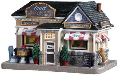 Lemax iced desserts verlicht kersthuisje Caddington Village 2019 - afbeelding 1