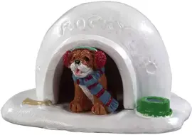 Lemax igloo doghouse kerstdorp accessoire Vail Village 2019 - afbeelding 1