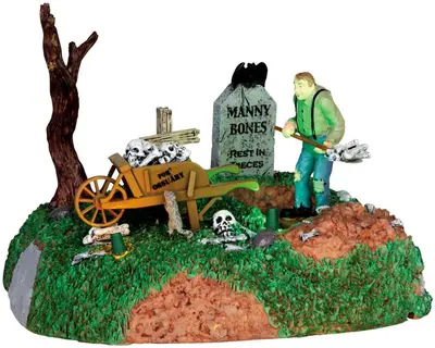 Lemax igor the grave digger tafereel Spooky Town 2014 - afbeelding 1