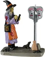 Lemax illegal broom parking halloween figuur Spooky Town 2024 - afbeelding 1
