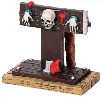 Lemax in the stocks halloween figuur Spooky Town 2009 - afbeelding 1