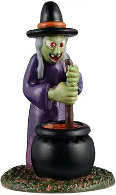 Lemax inflatable witch yard decoration halloween figuur Spooky Town 2025 - afbeelding 1