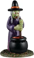 Lemax inflatable witch yard decoration halloween figuur Spooky Town 2025 - afbeelding 1