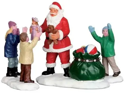 Lemax it´s santa!, s/3 kerstdorp figuur type 5 2015 - afbeelding 1