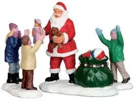 Lemax it´s santa!, s/3 kerstdorp figuur type 5 2015 - afbeelding 1