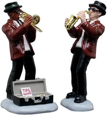 Lemax jazz duo kerstdorp figuur type 3 2025 - afbeelding 1