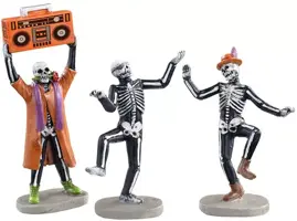 Lemax jitterbones dance party s/3 halloween figuur Spooky Town 2022 - afbeelding 1
